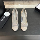 HIGH HEEL 85 MM SANDALS IN PALE GRAY SUEDE AND MESH